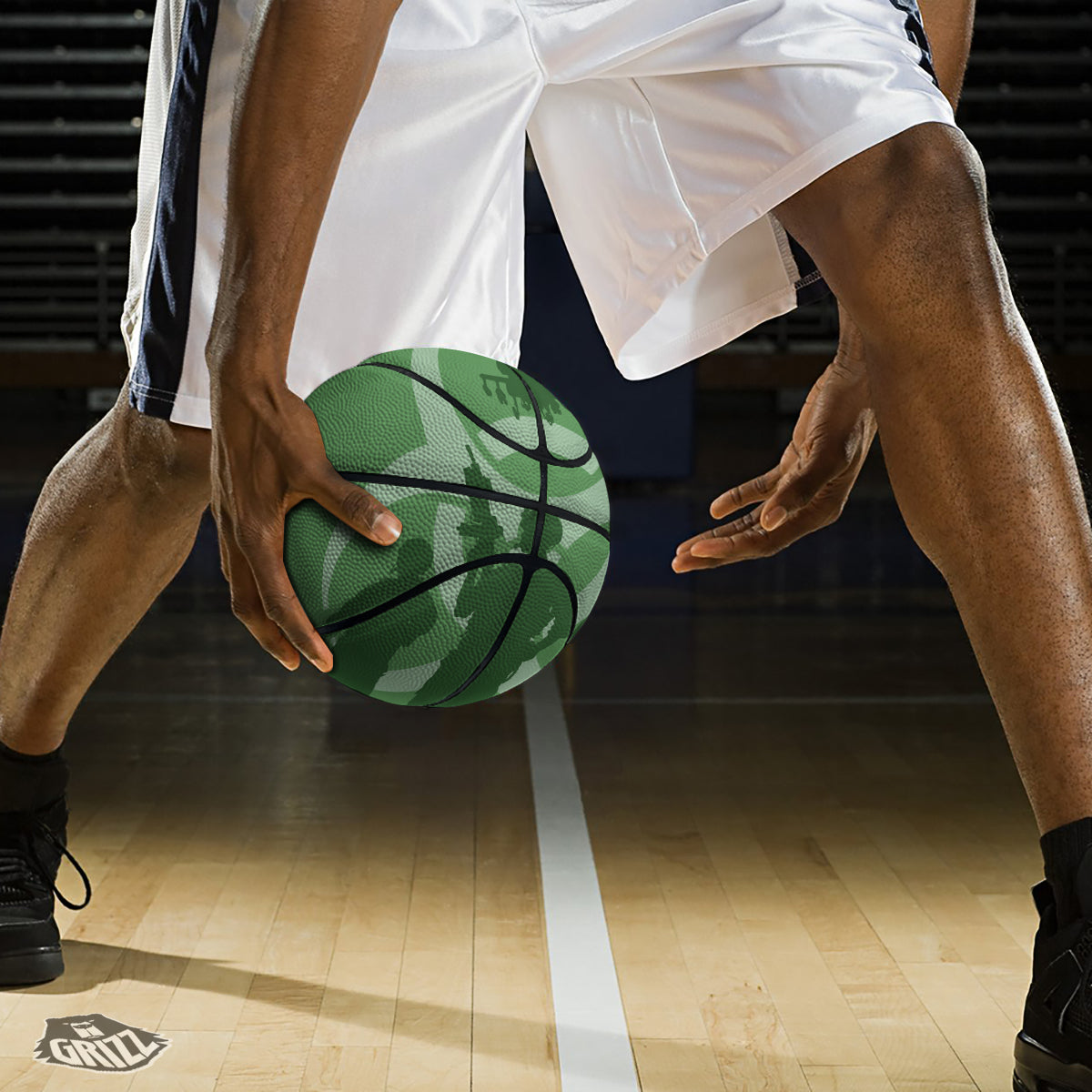 Soldiers And Biohazard Print Basketball