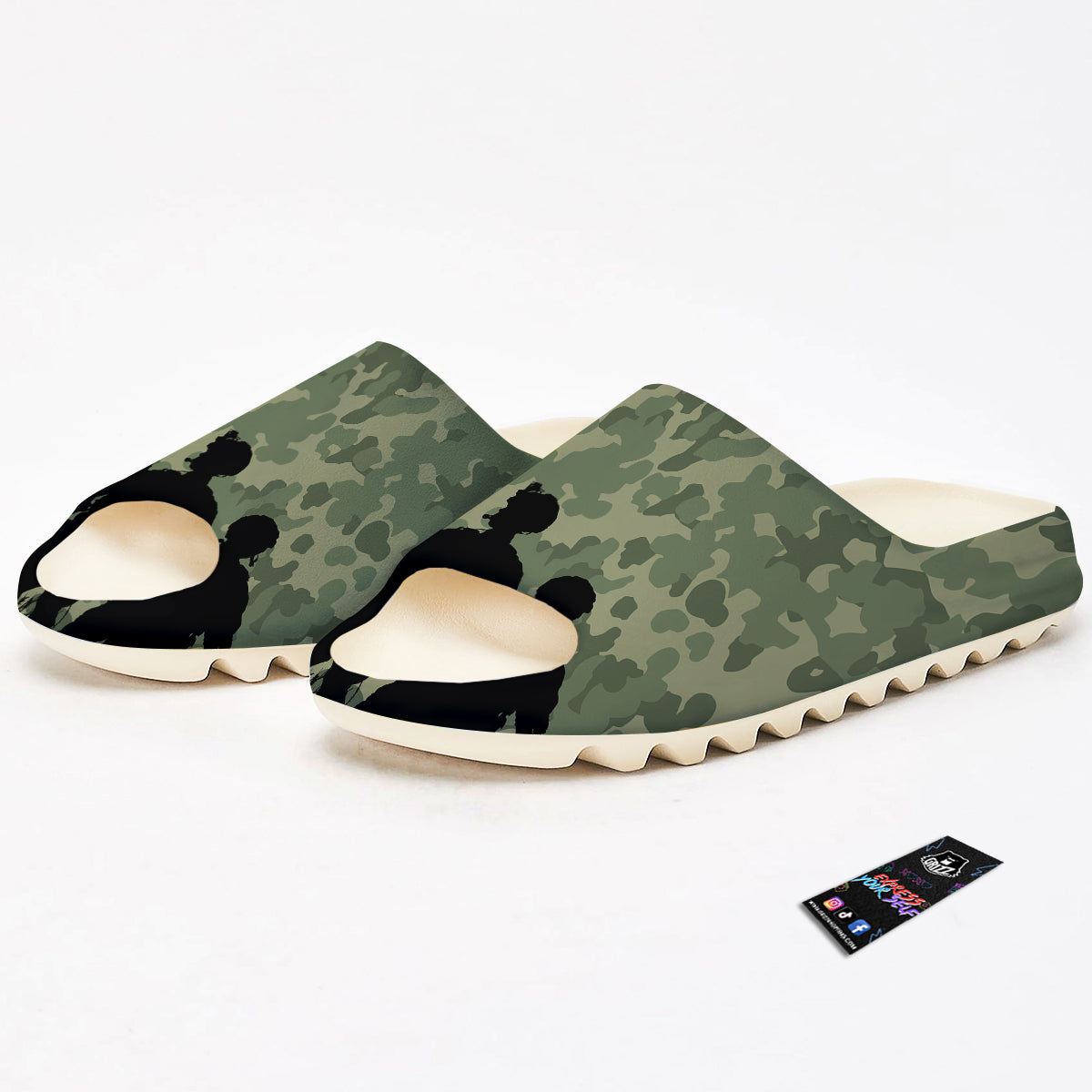Soldiers And Camouflage Print Sandals-grizzshop