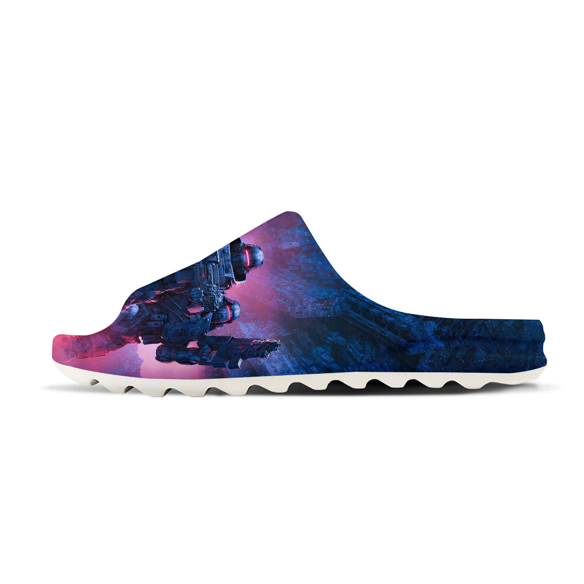 Soldiers Cyberpunk Print Sandals-grizzshop