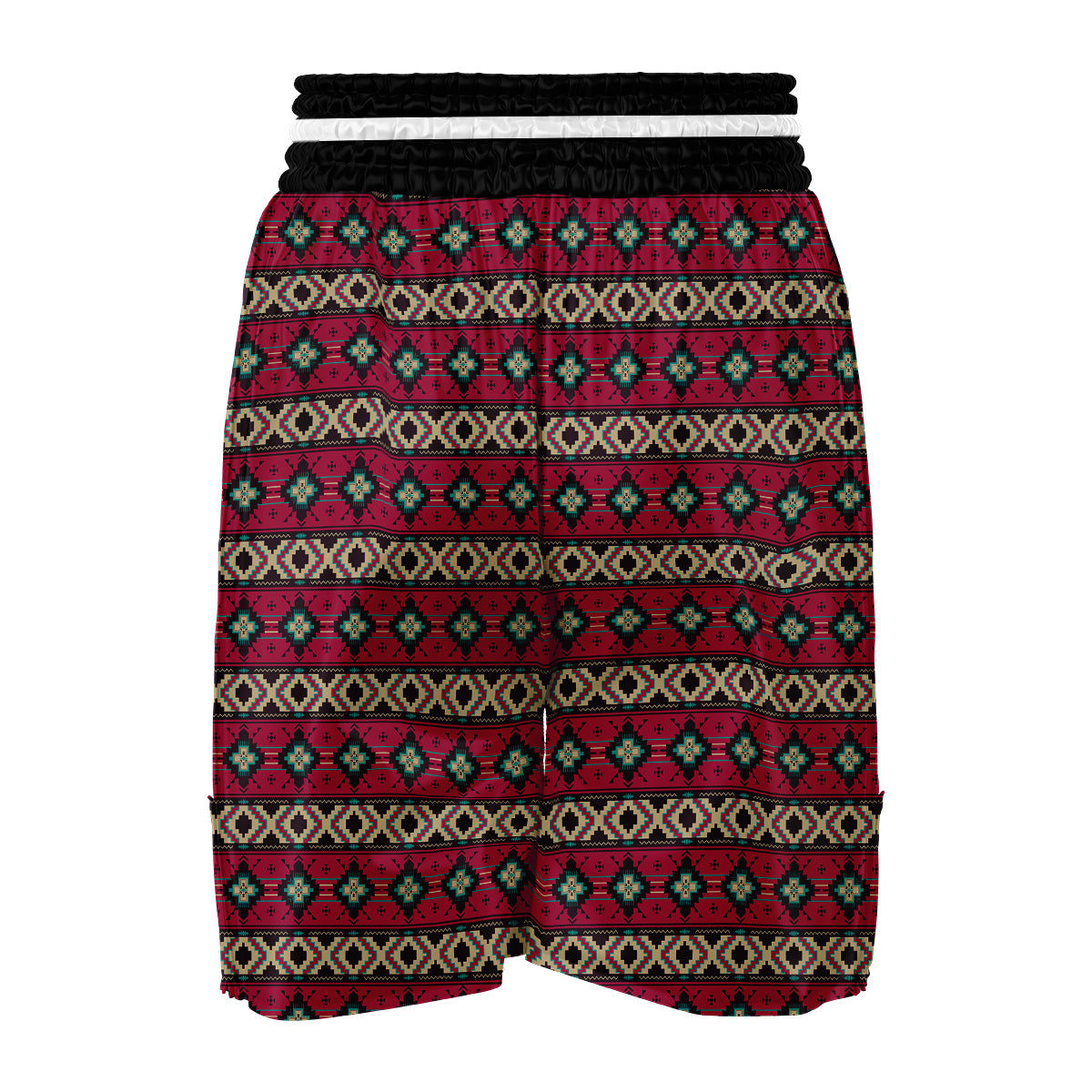 Southwest Navajo Aztec Geometric Print Pattern Boxing Shorts-grizzshop