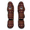 Southwest Navajo Geometric Brown Print Pattern Muay Thai Shin Guards-grizzshop