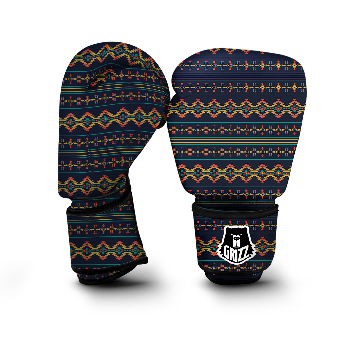 Southwest Navajo Geometric Print Pattern Boxing Gloves-grizzshop