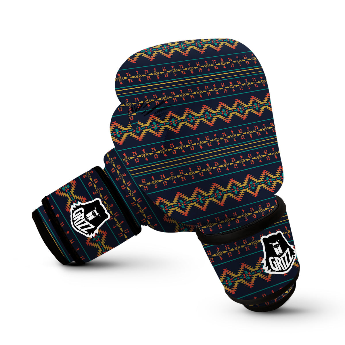 Southwest Navajo Geometric Print Pattern Boxing Gloves-grizzshop