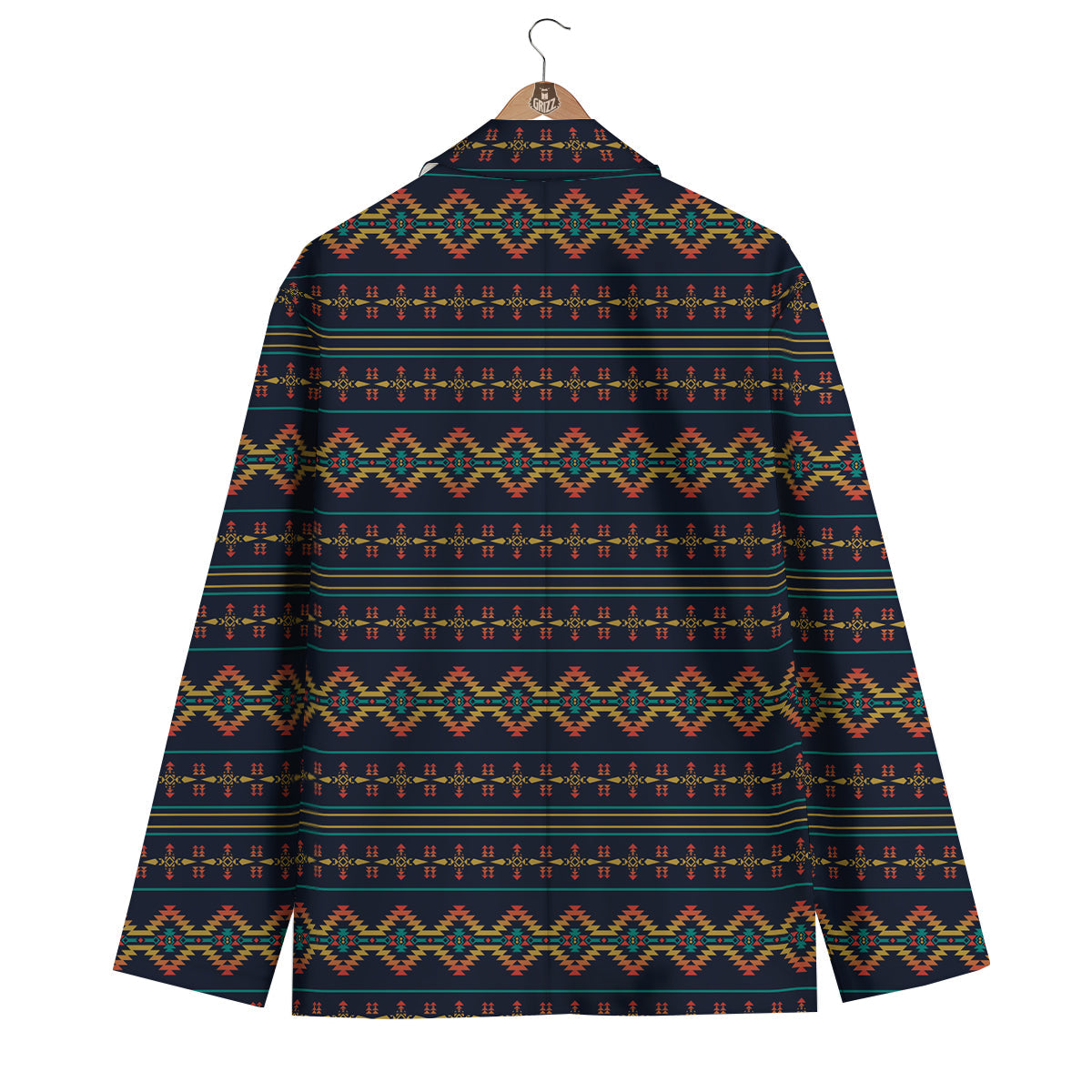 Southwest Navajo Geometric Print Pattern Men's Blazer-grizzshop