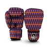 Southwest Orange And Purple Print Pattern Boxing Gloves-grizzshop