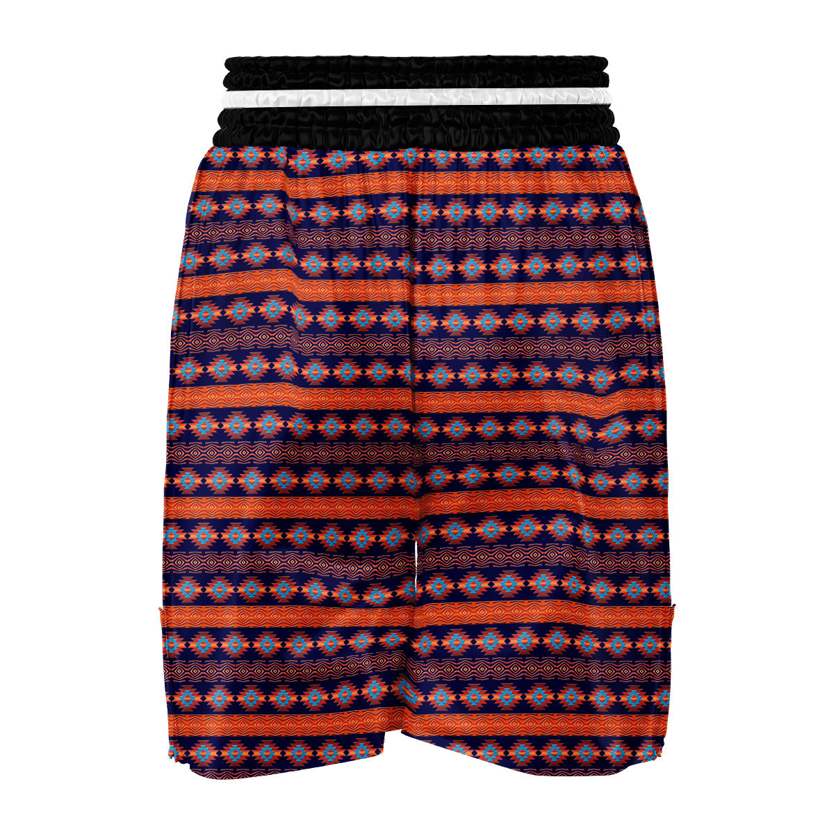 Southwest Orange And Purple Print Pattern Boxing Shorts-grizzshop