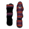 Southwest Orange And Purple Print Pattern Muay Thai Shin Guards-grizzshop