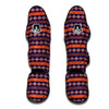 Southwest Orange And Purple Print Pattern Muay Thai Shin Guards-grizzshop