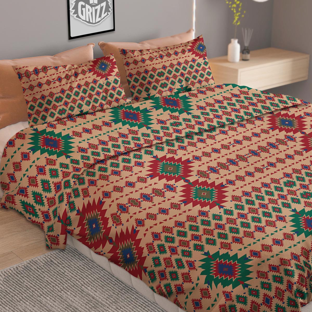 Steampunk Brass Gears And Cogs Print Duvet Cover Bedding Set