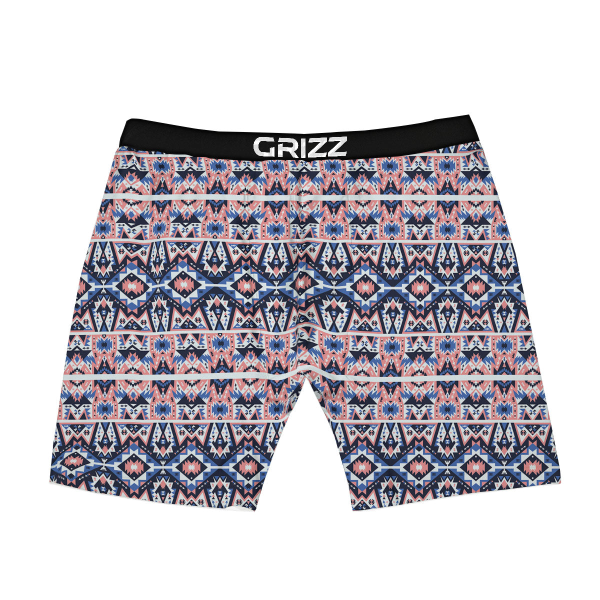 Southwestern Blue And Pink Print Pattern Boxer Briefs-grizzshop