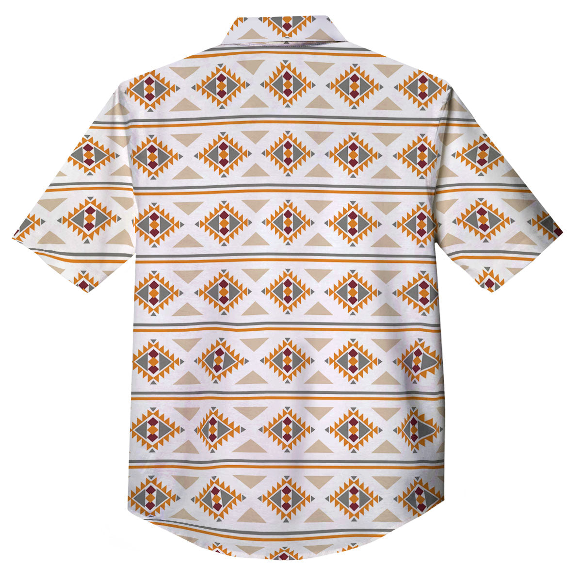 Southwestern Native Print Pattern Button Up Shirt-grizzshop