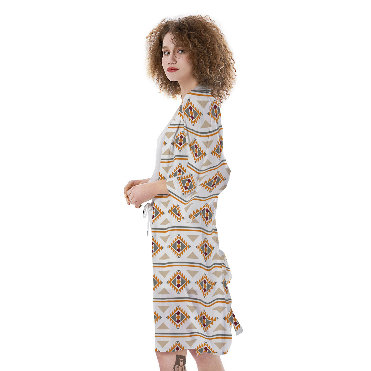 Southwestern Native Print Pattern Kimono-grizzshop