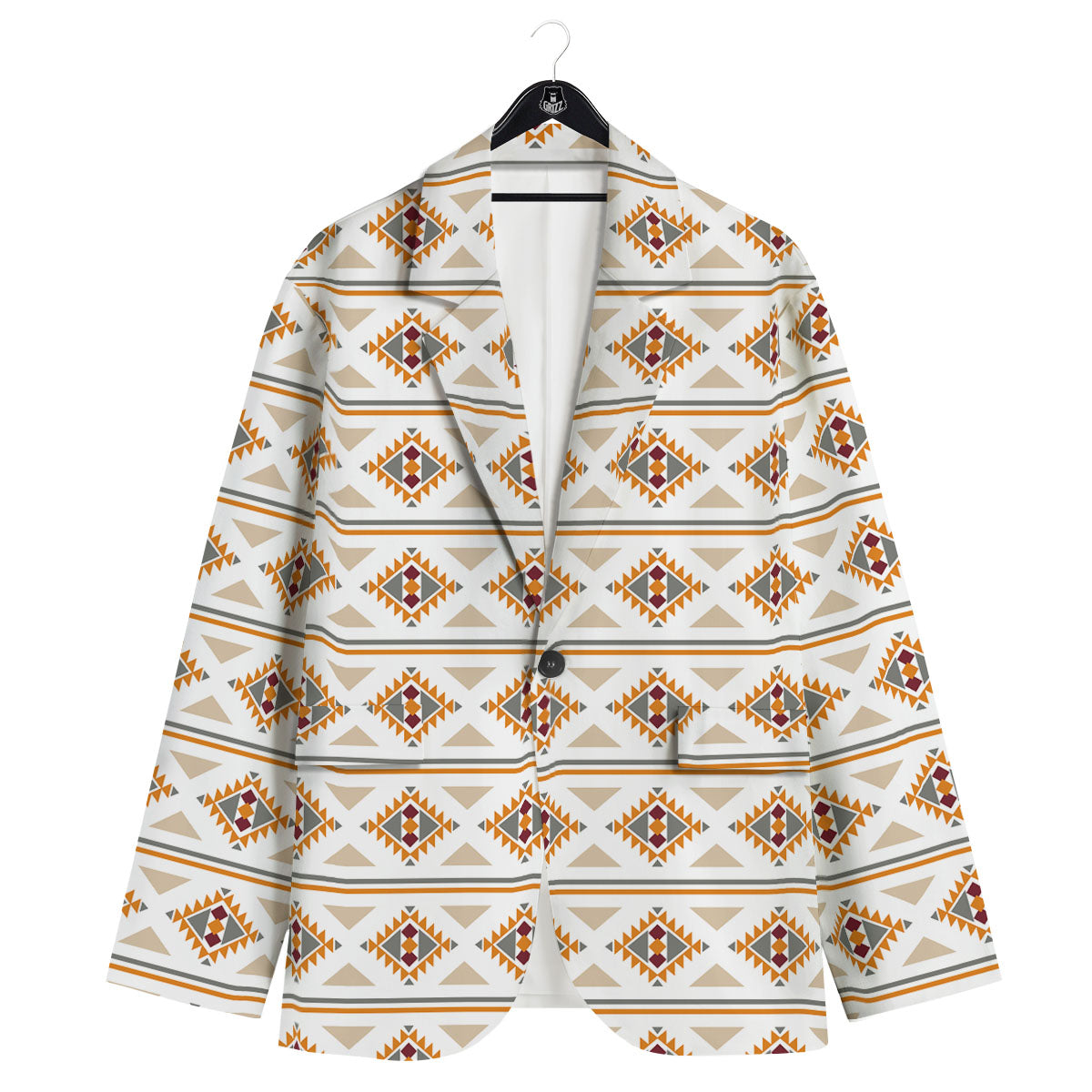 Southwestern Native Print Pattern Men's Sport Coat-grizzshop