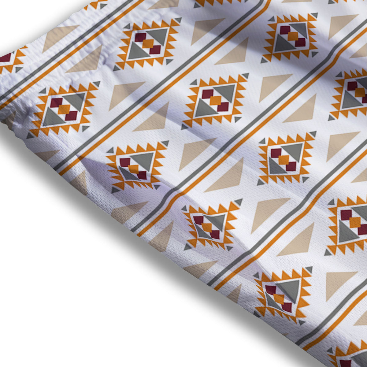 Southwestern Native Print Pattern Mesh Shorts
