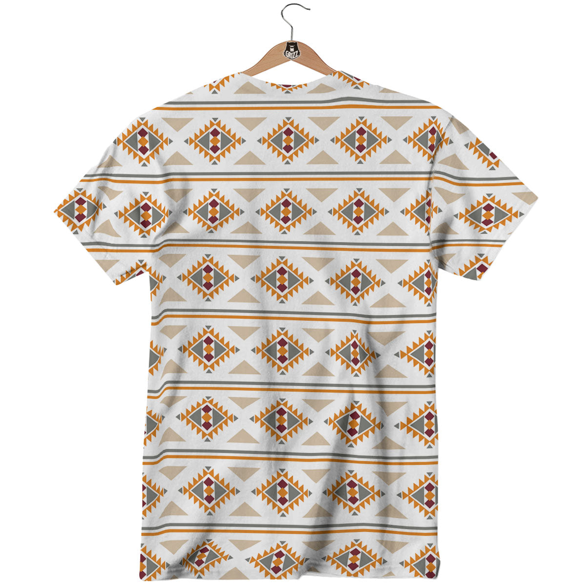Southwestern Native Print Pattern T-Shirt-grizzshop