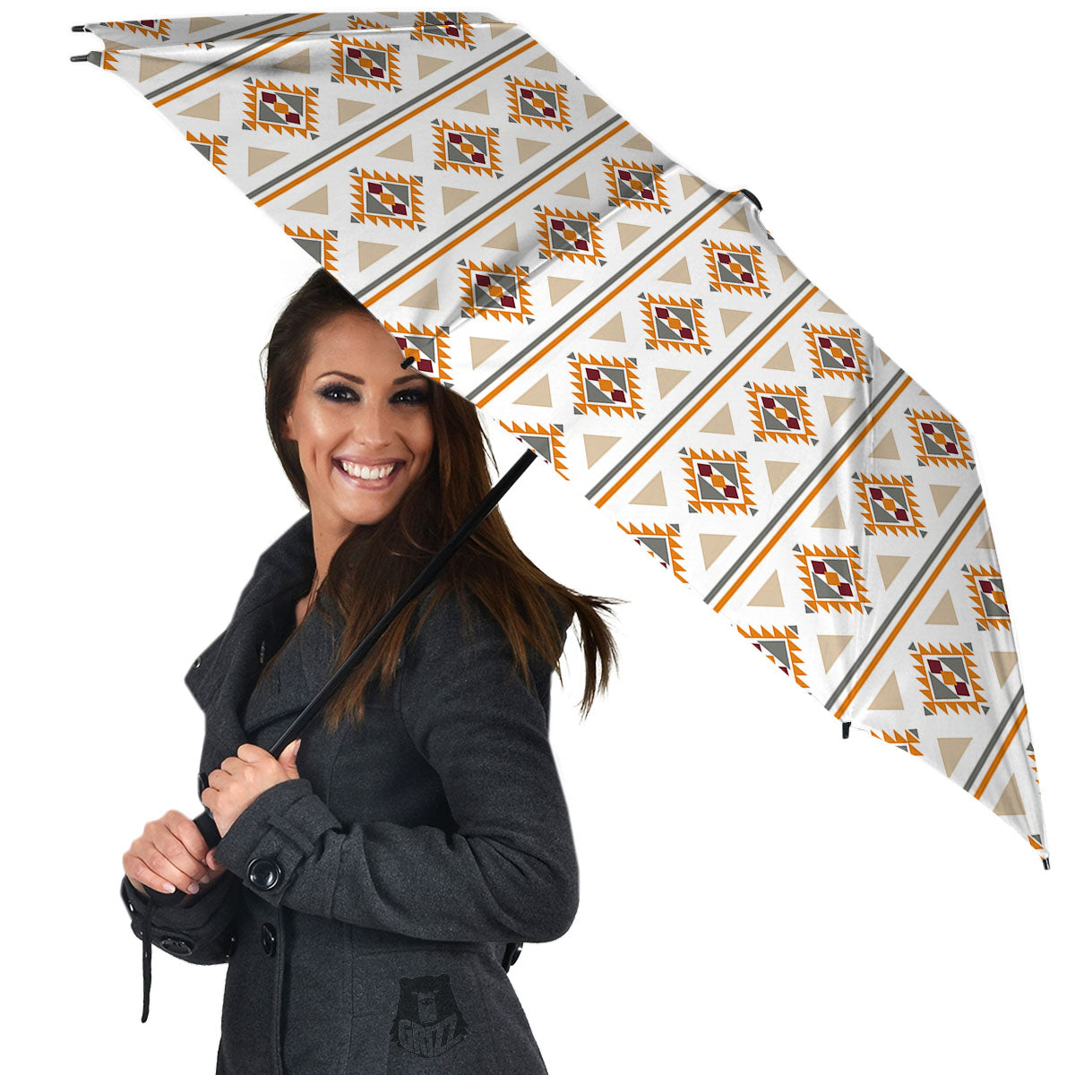 Southwestern Native Print Pattern Umbrella-grizzshop