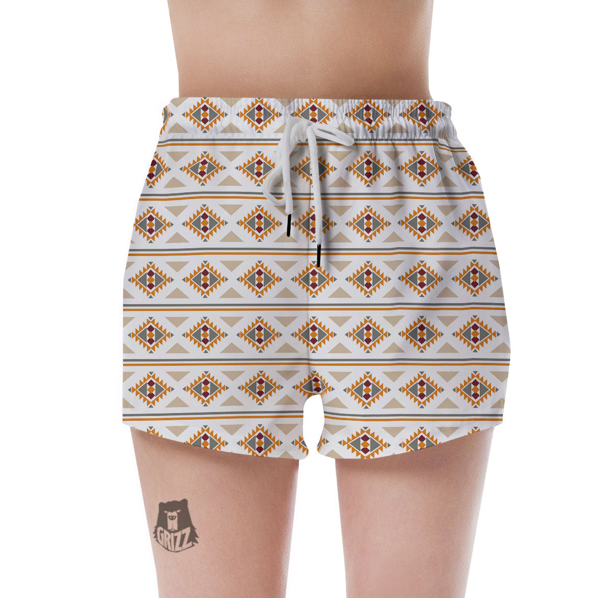 Southwestern Native Print Pattern Women's Shorts-grizzshop