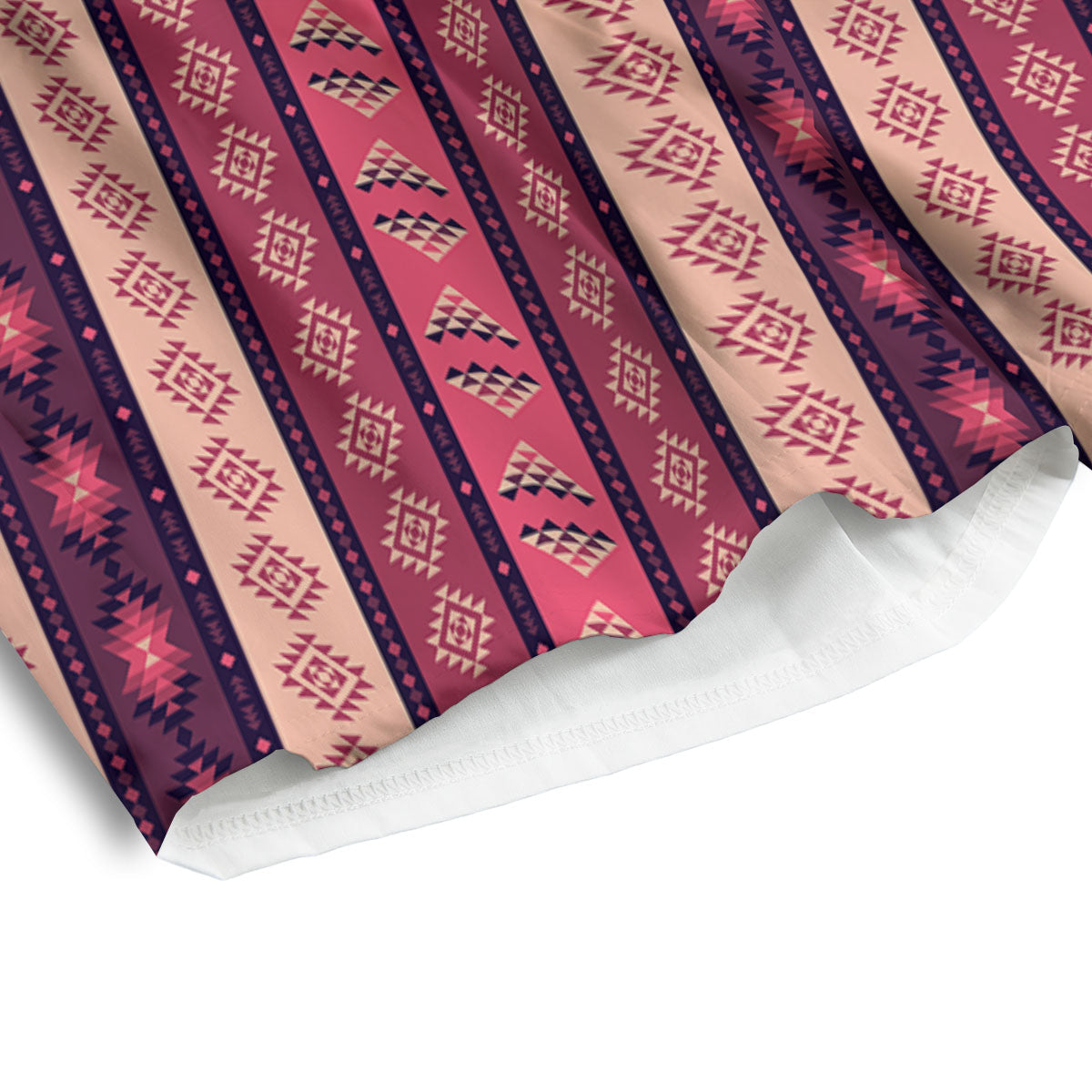 Southwestern Purple And Pink Print Pattern Men's Athletic Shorts