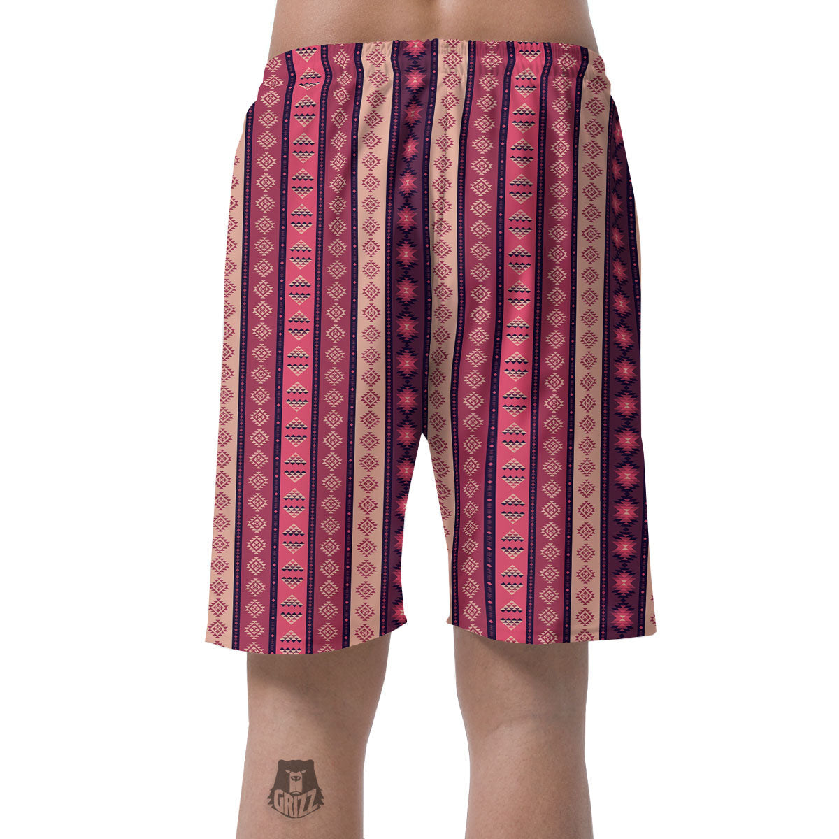 Southwestern Purple And Pink Print Pattern Men's Shorts-grizzshop