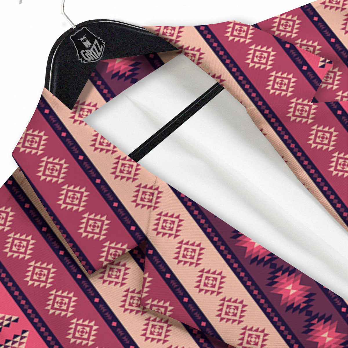 Southwestern Purple And Pink Print Pattern Men's Sport Coat-grizzshop