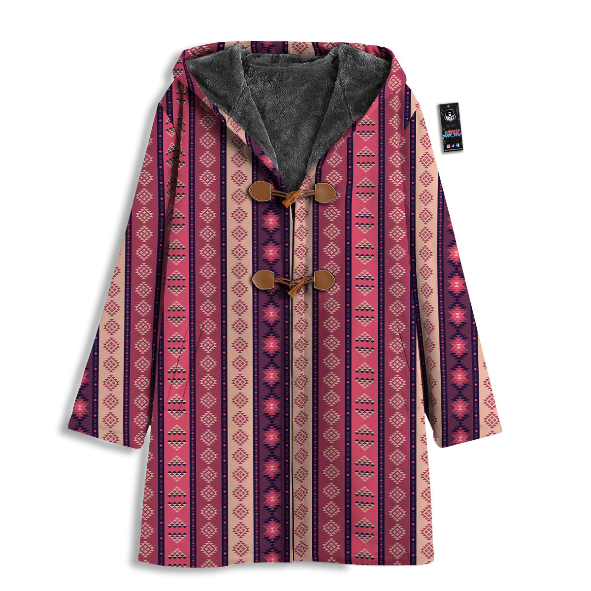 Southwestern Purple And Pink Print Pattern Men's Windbreaker Jacket-grizzshop