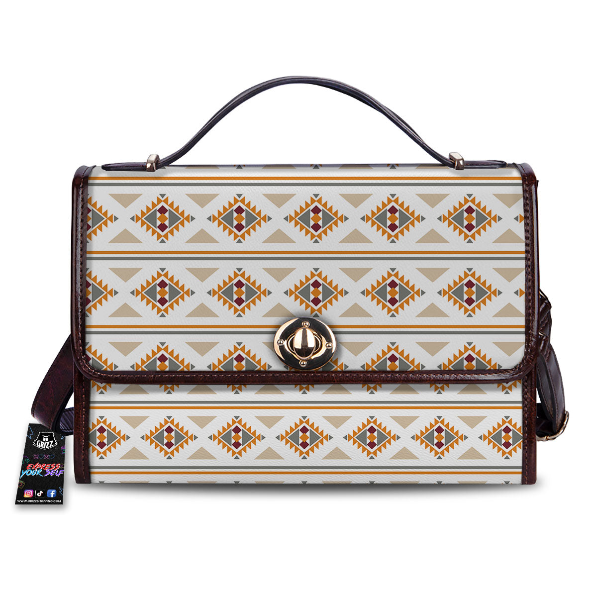 Southwestern Native Print Pattern Women's Satchel Bag