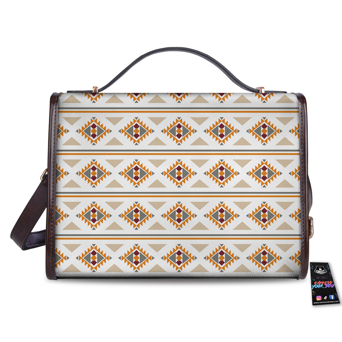 Southwestern Native Print Pattern Women's Satchel Bag