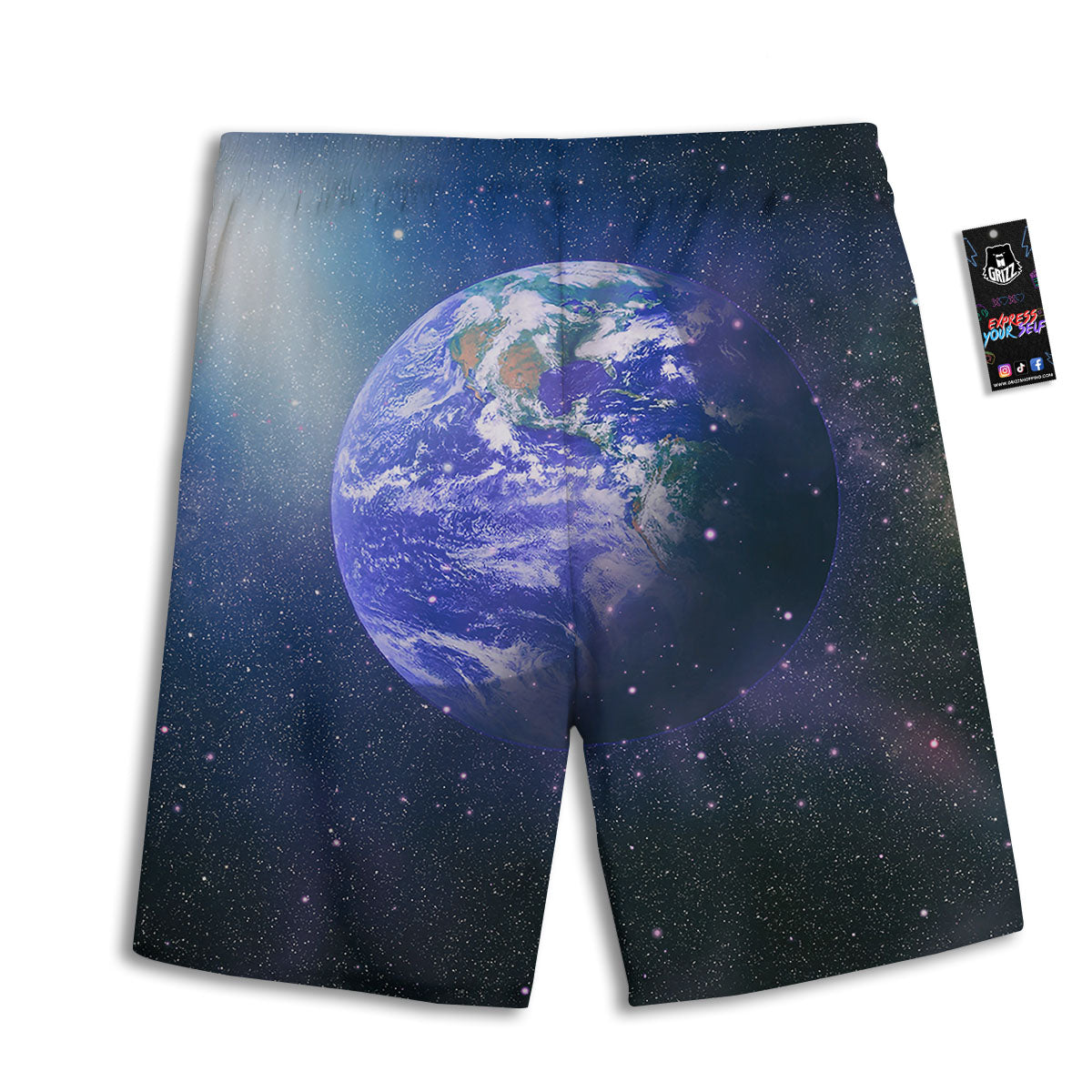 Stars Halloween Print Pattern Men's Athletic Shorts