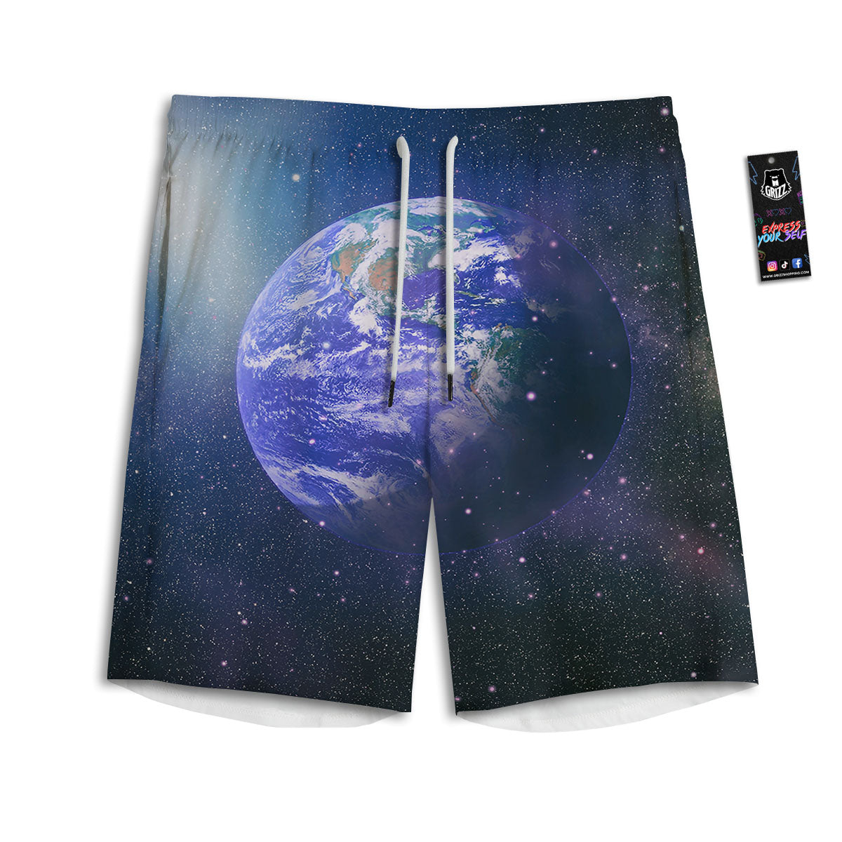 Stars Halloween Print Pattern Men's Athletic Shorts