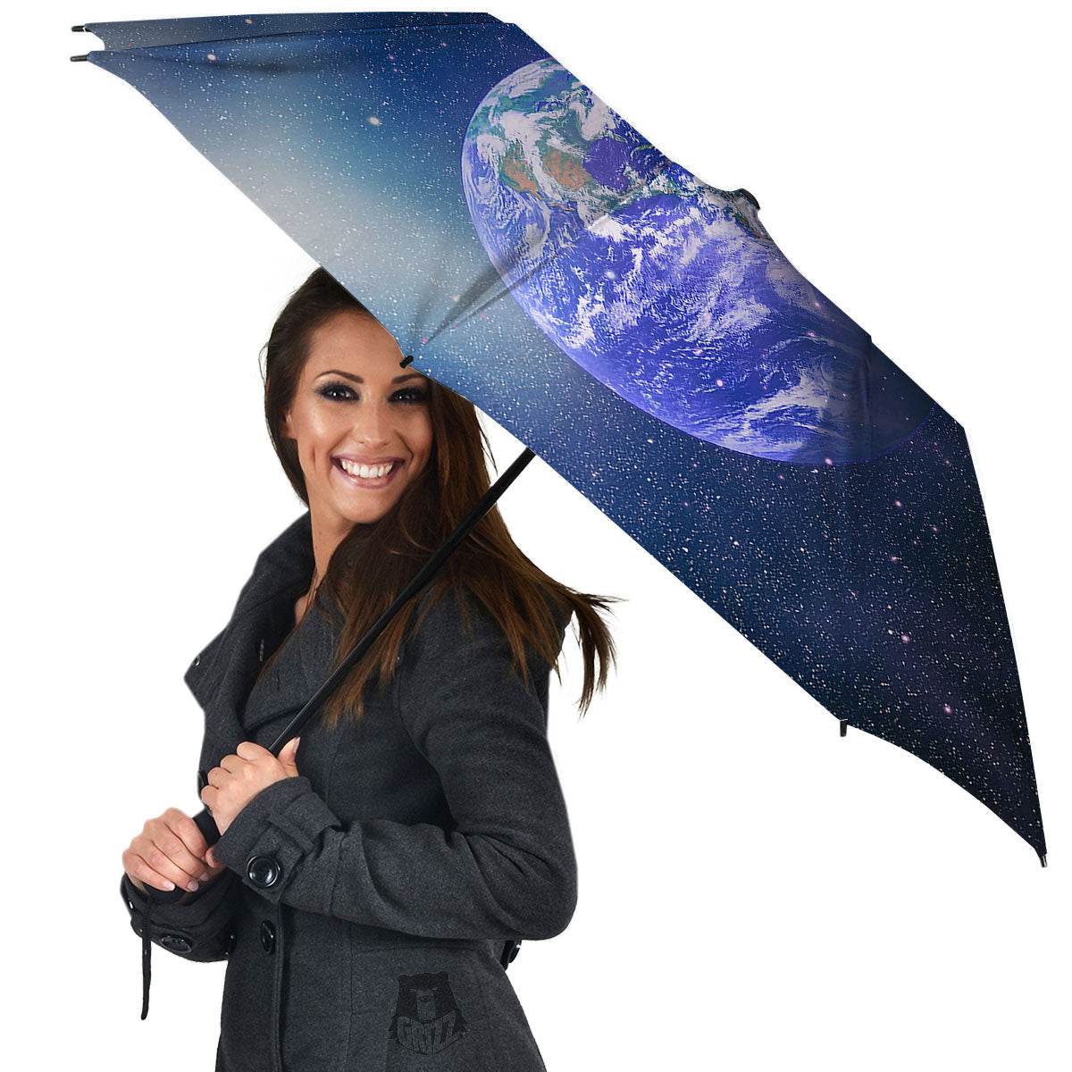 Space And Earth Print Umbrella-grizzshop