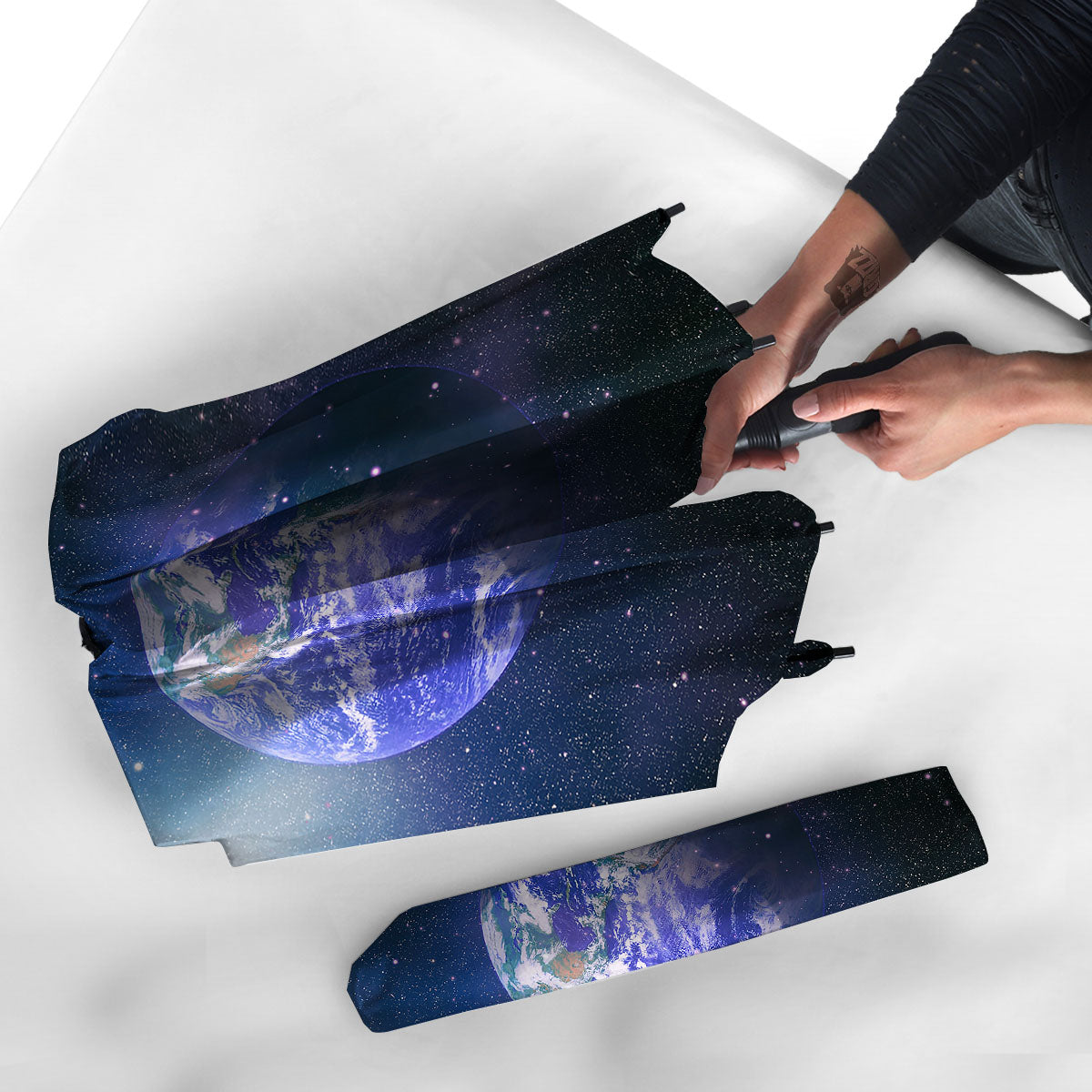 Space And Earth Print Umbrella-grizzshop