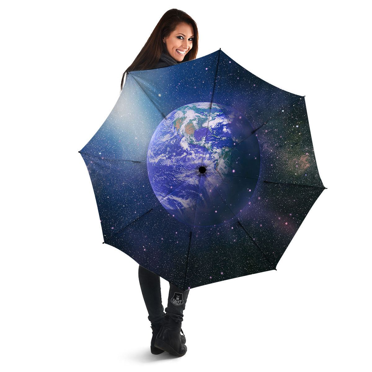 Space And Earth Print Umbrella-grizzshop