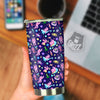 Space Astronaut 8 Bit Print Pattern Tumbler-grizzshop