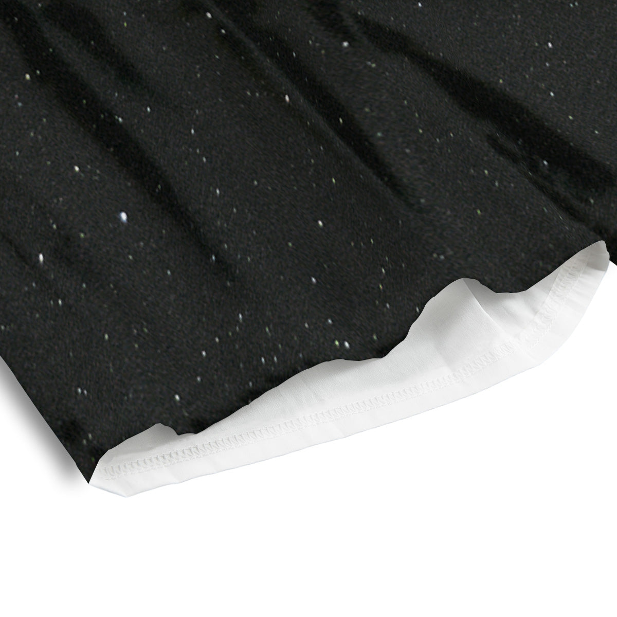 Space Black Print Men's Athletic Shorts