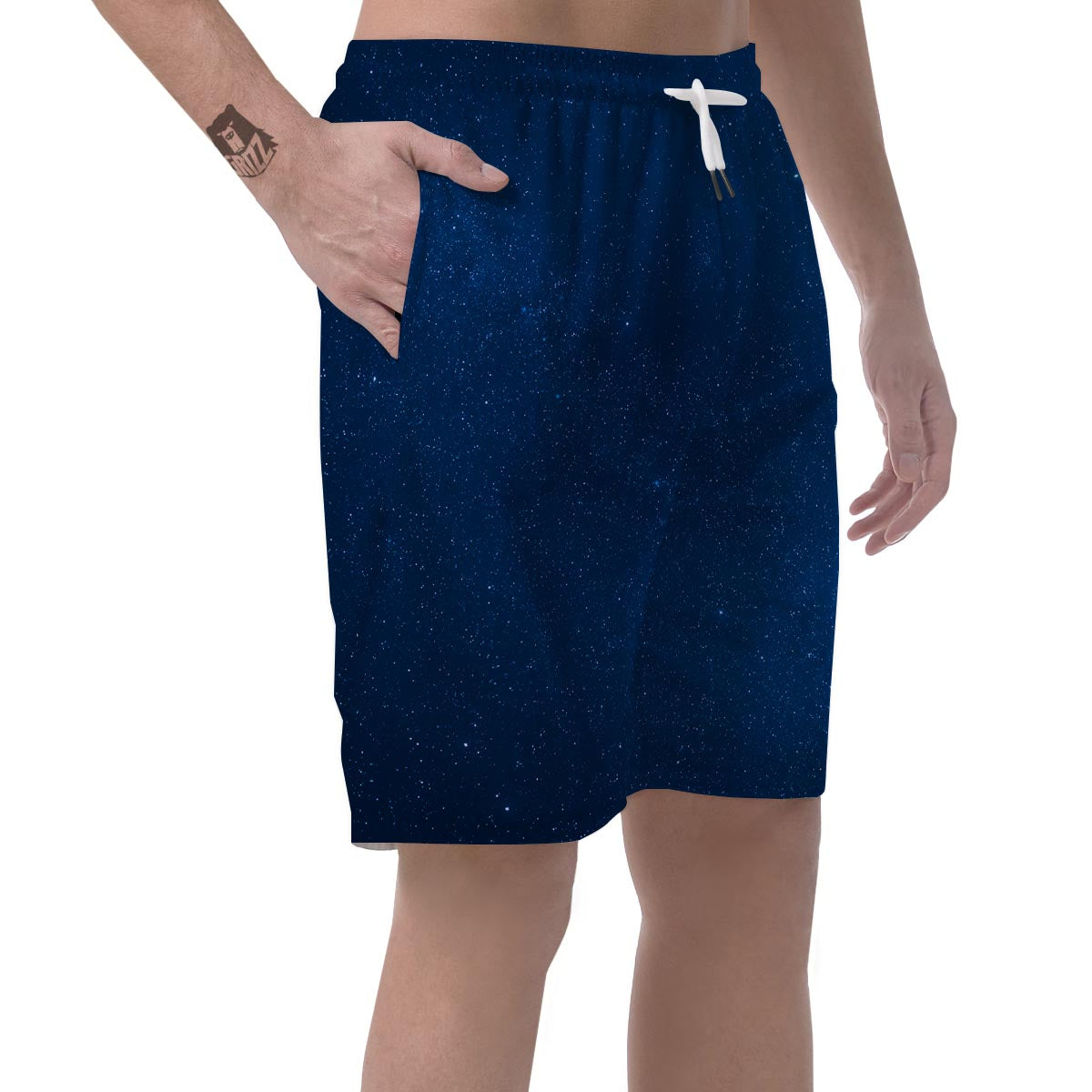 Space Blue Galaxy Men's Shorts-grizzshop