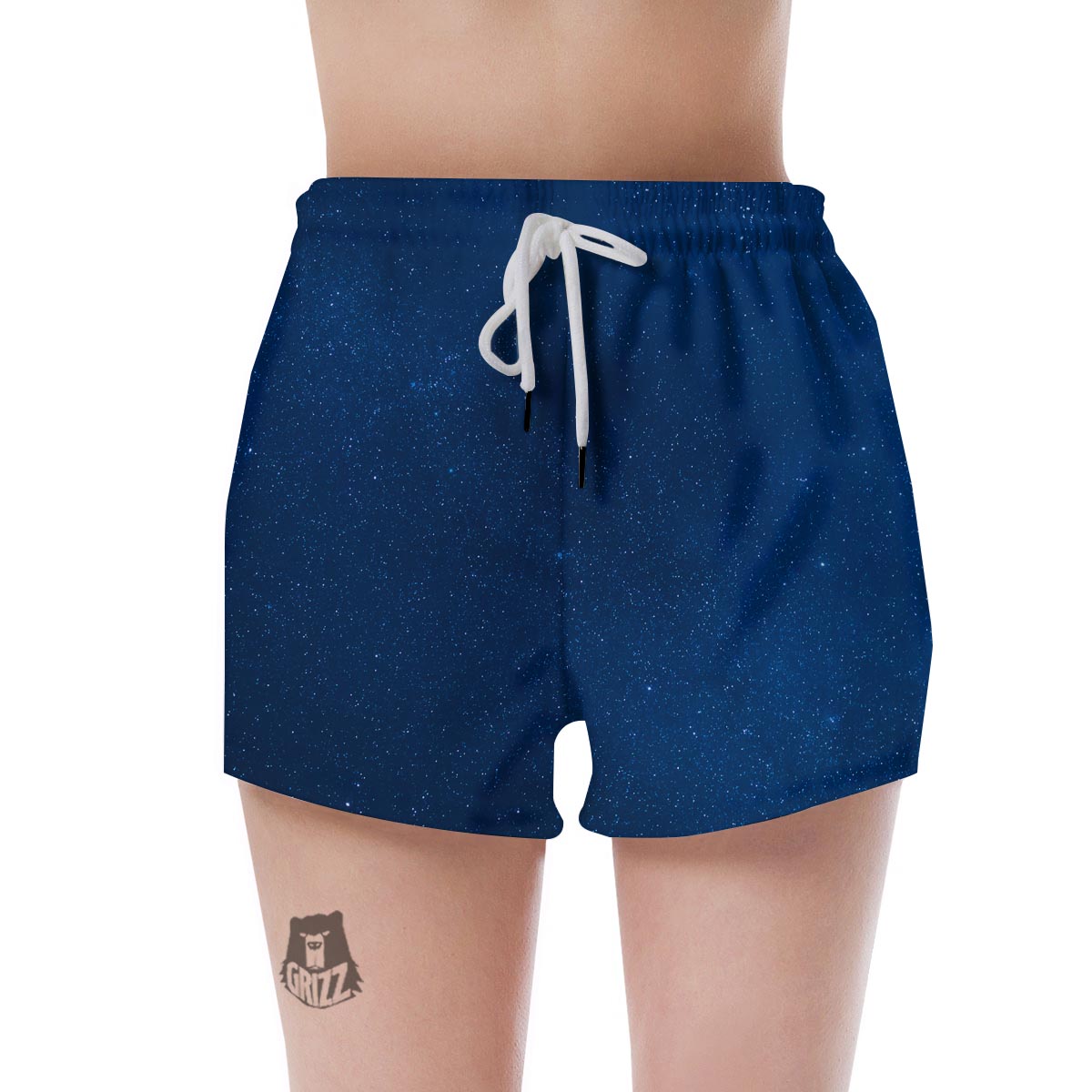 Space Blue Galaxy Women's Shorts-grizzshop