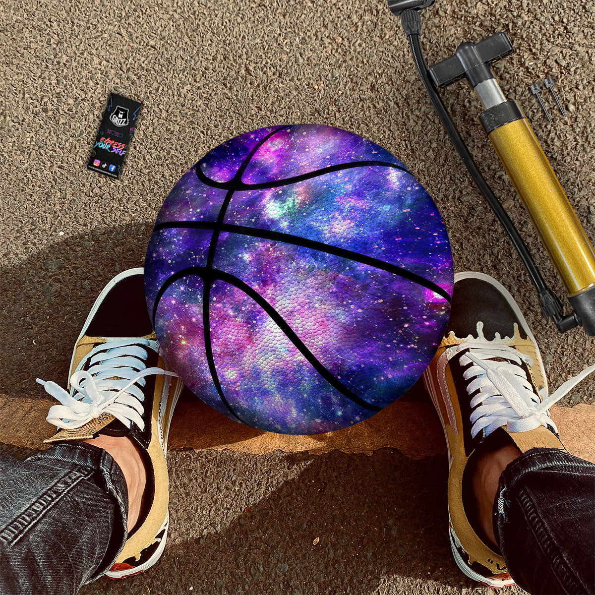 Steampunk Gears Metal Print Basketball