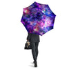 Space Blue Starfield Purple Galaxy Print Umbrella-grizzshop