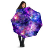 Space Blue Starfield Purple Galaxy Print Umbrella-grizzshop