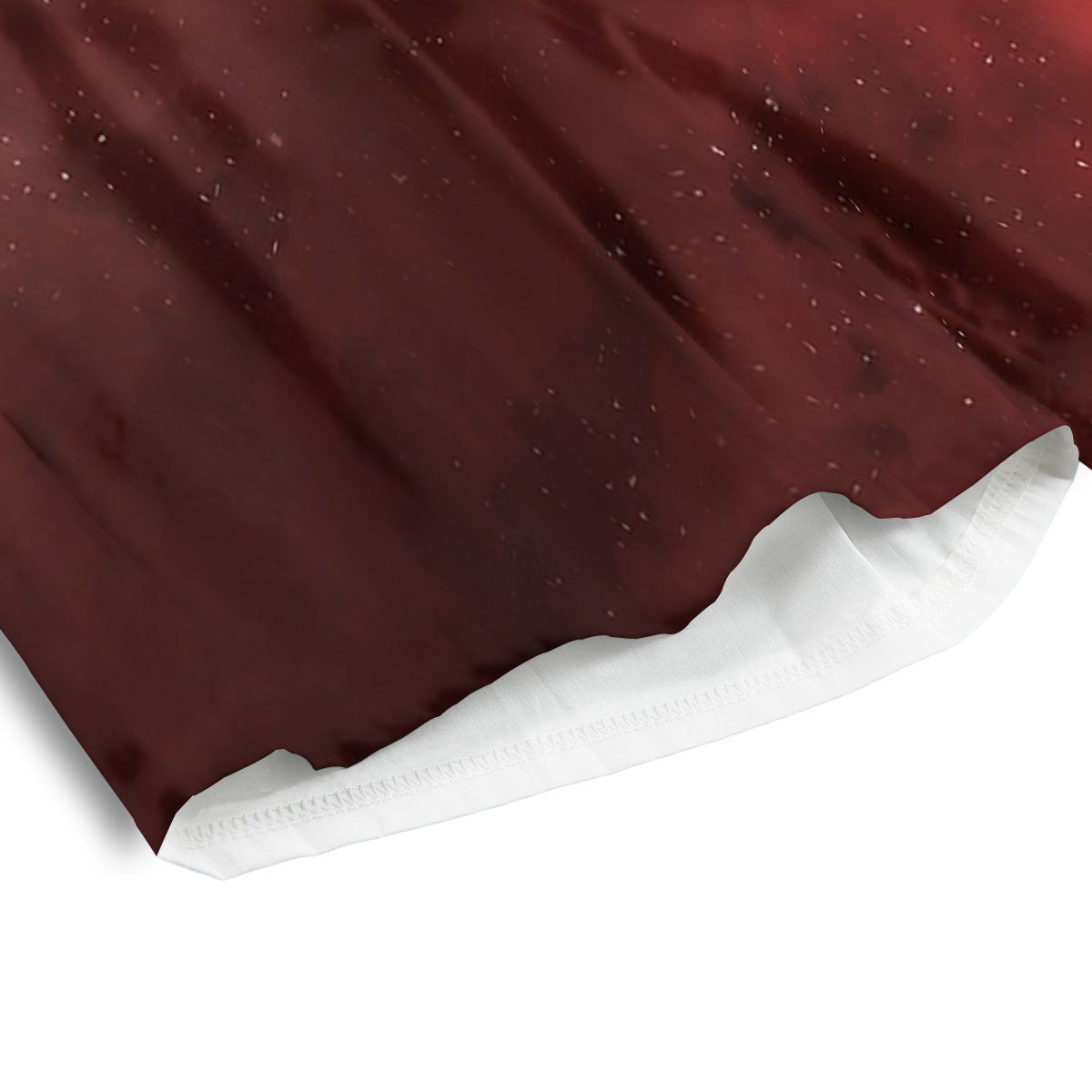 Space Cloud Red Galaxy Print Men's Athletic Shorts