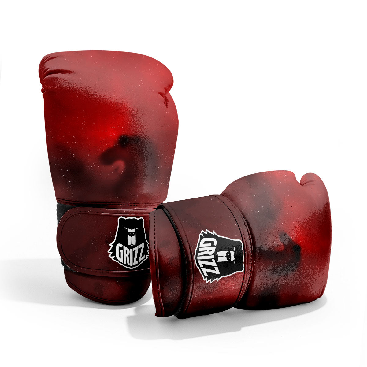 Space Cloud Red Galaxy Print Pro Boxing Glove