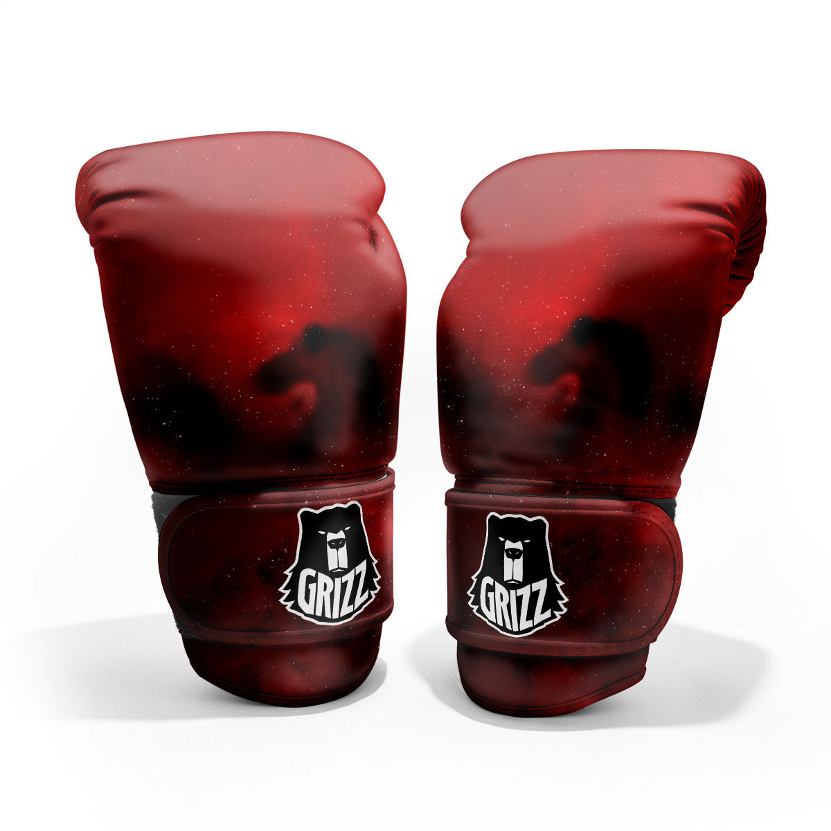 Space Cloud Red Galaxy Print Pro Boxing Glove