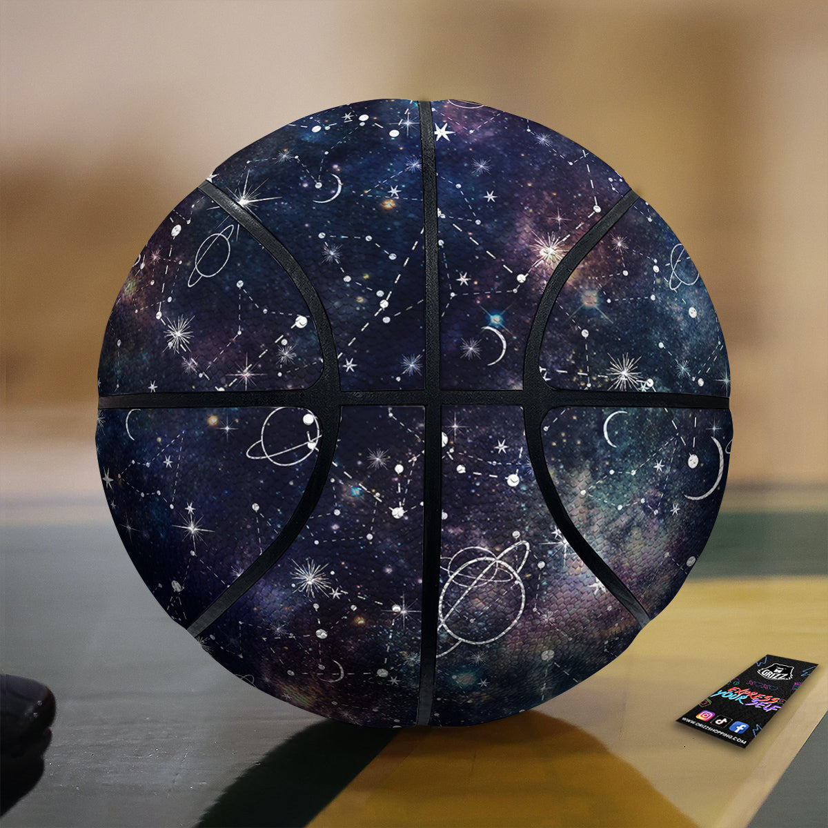 Space Constellation Galaxy Print Basketball