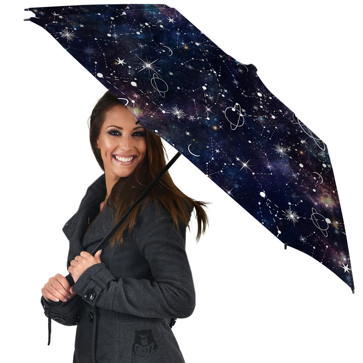 Space Constellation Galaxy Print Umbrella-grizzshop