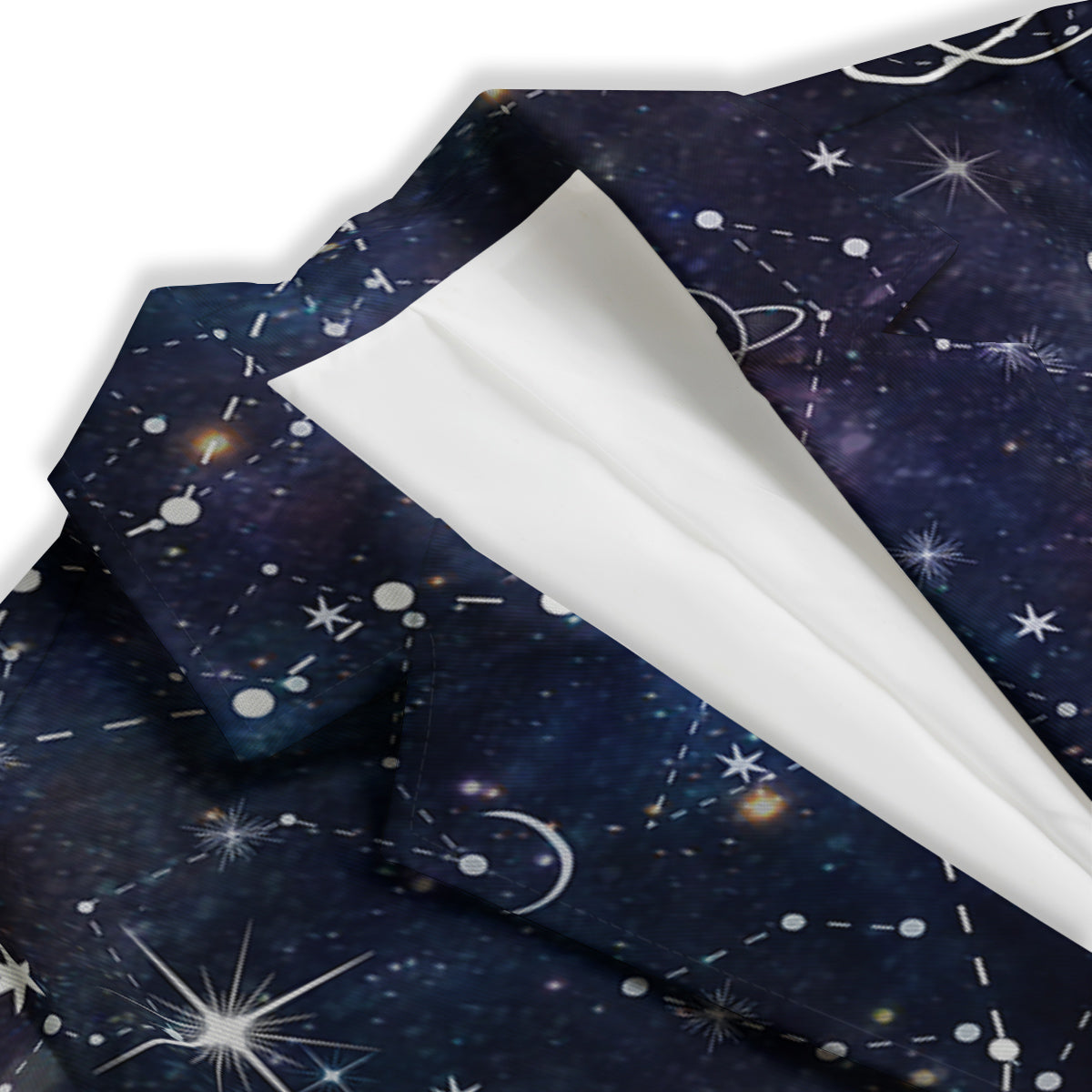 Space Constellation Galaxy Print Women's Blazer-grizzshop
