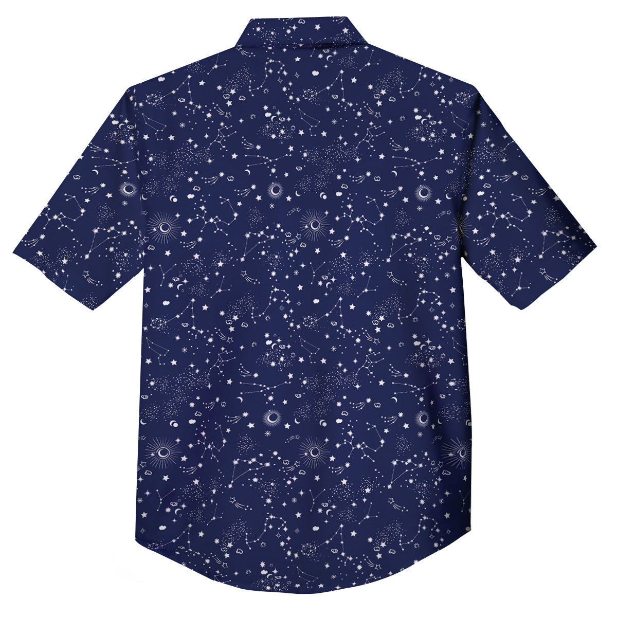 Space Constellation Print Pattern Button Up Shirt-grizzshop