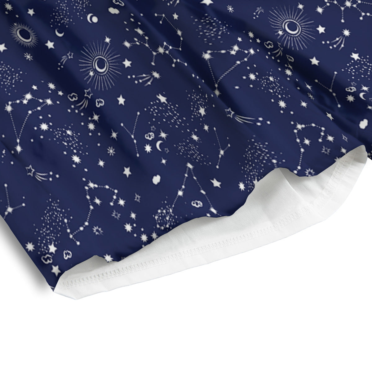 Space Constellation Print Pattern Men's Athletic Shorts