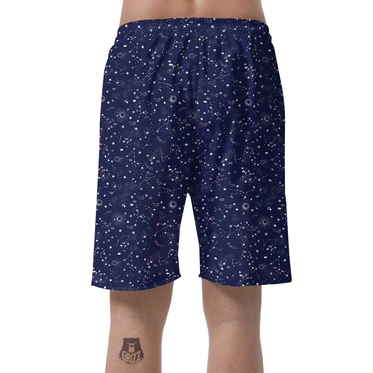 Space Constellation Print Pattern Men's Shorts-grizzshop