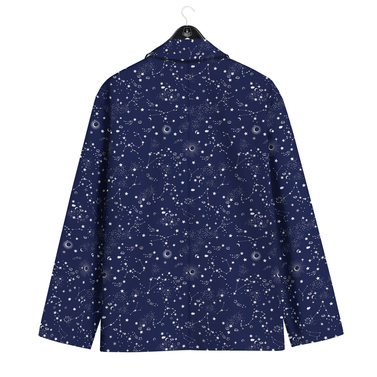 Space Constellation Print Pattern Men's Sport Coat-grizzshop