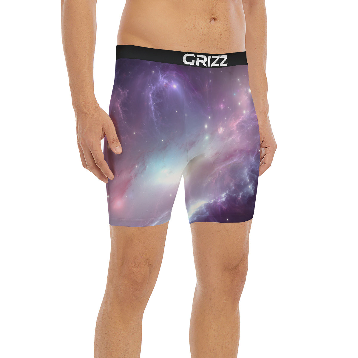 Space Cosmic Print Boxer Briefs-grizzshop